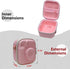 LTGEM Hard Case for Fujifilm Instax Mini 12/11/10/9/8/7/7+, Protective Carrying Bag with Shoulder Strap (Blossom Pink)