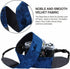 Padwa Lifestyle Velvet Camera Strap, 2" Wide Full Grain Cowhide Head, Soft Velvet Straps for Photographers, Dark Navy