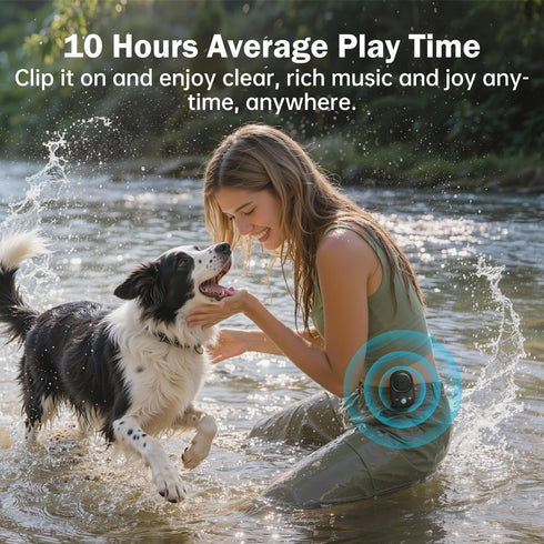 Divoom IP67 10H Itour-S Wearable Bluetooth Speaker, Waterproof Dustproof, Portable Small Clip-On Bluetooth Speaker