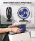 JZCreater USB Desk Fan, Mini 360 Rotation Desktop Fan with 3 Speed, Quiet USB Powered Fan for Home
