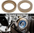 uxcell 4 Pcs Universal 3.5 Inch Speaker Subwoofer Mounting Spacer Rings Solid Wood Beige by uxcell