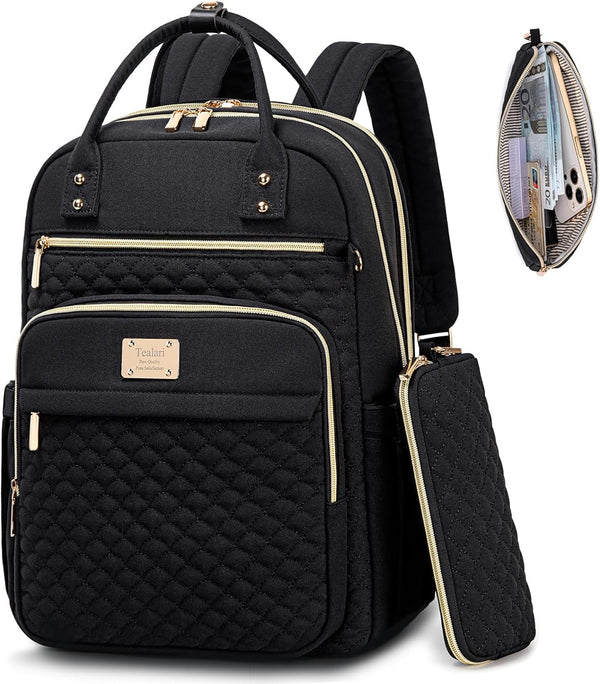 Tealari Laptop Backpack for Women,15.6 Inch Laptop Backpack for Work,Water Resistant Travel Backpack,College