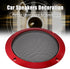 X AUTOHAUX 6.5 Inch Car Metal Audio Speaker Grill Cover Mesh Woofer Horn Guard Decorative Circle Grille Protector Red
