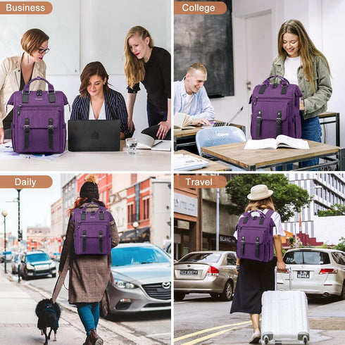 Backpack Backpack, Backpack Commuter 17 Inch, LOVEVOOK Laptop for Women Work Travel Teacher Doctor Nurse Bags College