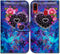 Case for Samsung Galaxy A20/A30, Dream Catcher Flower Folio Leather Cover with Credit Card Slot, Kickstand
