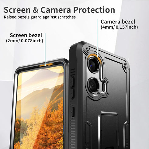 URBANITE for Moto G Stylus 5G (2024) Case, Military Grade Rugged Shockproof Protective Cover with Screen Protector