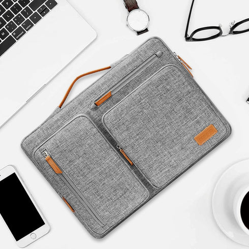 MOSISO 360 Protective Laptop Sleeve, Compatible with 17-17.3 inch Dell, HP, Lenovo, Asus, Side Open Bag with 4 Pockets