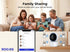 Rooxis 2K 360 2-Way Indoor Security Camera Wireless PTZ, WiFi Baby & Pet Monitor with Motion Detection & Auto Tracking