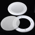 Facmogu 2PCS 6.5in Ceiling Speaker Grille Covers, White Round Grill for 6.5 Inch Speaker with 8 Mounting Screws