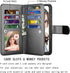 Njjex for Moto E Case 2020, Luxury PU Leather Wallet Case 6.2" with 9 Card Slots, Detachable Kickstand