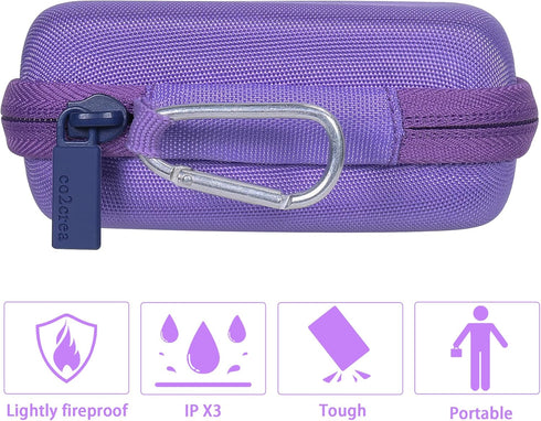 co2CREA Hard Case for Anker 621 Nano Power Bank 5,000mAh 12W Portable Charger, Purple Case