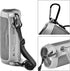 Silicone Case for JBL FLIP 6, Waterproof Portable Bluetooth Speaker Cover with Shoulder Strap and Carabiner - Grey