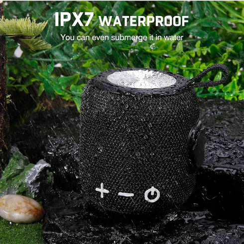 UrbanX Bluetooth Speaker: Powerful Stereo Sound, IPX7 Waterproof, True Wireless Stereo Pairing, Portable Design - Black