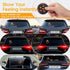6 Car Accessories for Men - Car Finger Light with Gestures Remote - Show Your Feelings to Drivers - Ideal Gift Hand