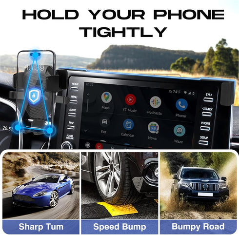 Car Phone Holder for Toyota Corolla 2019-2024/Corolla Cross 2022-2024, Adjustable GPS Phone Mount for 8-inch Screen