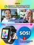 Kids Smart Watch Phone with SOS, 10 Stories, 24 Puzzle Games, Pedometer Alarm Clock for Boys Girls Gift