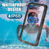 WIFORT Magnetic Waterproof Case for iPhone 12 - Certified Water Proof & Military Protection with Built-in Screen