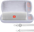 Hard Case Compatible with JBL Charge 5 Charge 4 Waterproof Bluetooth Speaker - White