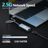 2.5G USB to Ethernet Adapter, USB 3.0 to RJ45 Ethernet Adapter, Gigabit LAN Adapter for Nintendo Switch, Xbox 360, Laptop, Computer, Mac, Chromebook, Microsoft Surface