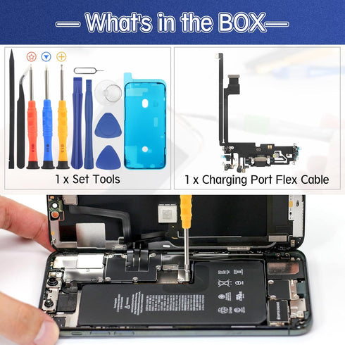 Dock Connector for iPhone 12 Pro Max USB Charging Port Flex Cable Replacement for iPhone 12 Pro Max Charger Dock Board