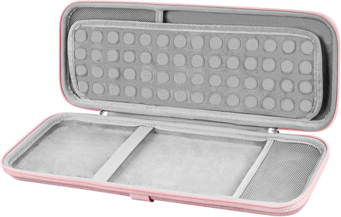 Geekria Hard Case for Logitech K380/k380s Keyboard + M350/M350s Mouse, Pebble 2 Combo, Protective Travel Bag (Pink)