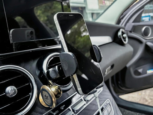 Car Cell Phone Holder Mount for Jeep Wrangler (2007-2024) JL JK 4XE Gladiator (2020-2024) Rubicon Sahara JKU Sport S Mojave X Accessories Circular Air Vents Cellphone Mobile Phone Stand by szyuchen