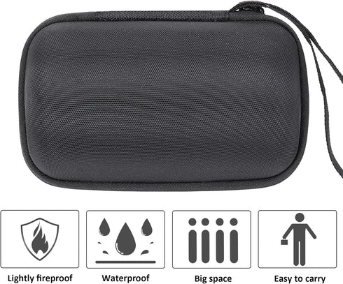 Khanka Hard Travel Case for Sony SRS-XB13 Extra Bass Portable Waterproof Bluetooth Speaker (Black)