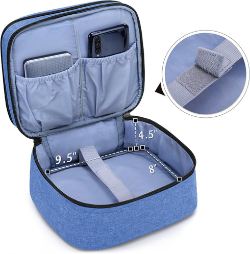 LUXJA Carrying Bag for DR.J Mini Projector | Portable Case for Mini Projector and Accessories | Blue