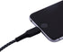 EcoSurvivor 4 ft. USB-A to Lightning Cable, Braided, Tangle-Free, Apple Certified, Black/Gray, 50% Charity Give Back,