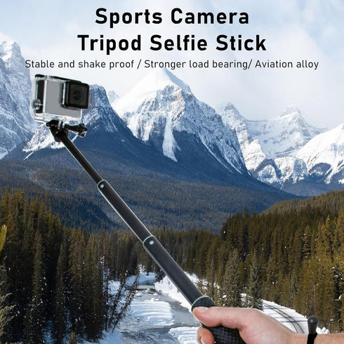 Vikye 36 Inch Selfie Stick, Aluminum Alloy Selfie Stick Tripod with Anti Slip Handle, Extendable Lightweight Selfie