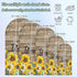 Jnbasdffb 7.2 Country Yellow Sunflowers Wedding Arch Cover,Stretchy Spandex Arch Backdrop Stand Covers FT,Vintage Wood