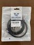 6FT RG6 Coaxial Extension Cable - White with F Connector, Low Loss, High Speed for Digital TV Aerial and Satellite