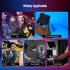 NEEWER Magnetic RGB Video Light, 360° Full Color RGB61 LED Camera Light with 3 Cold Shoe Mounts, 2500K-8500K