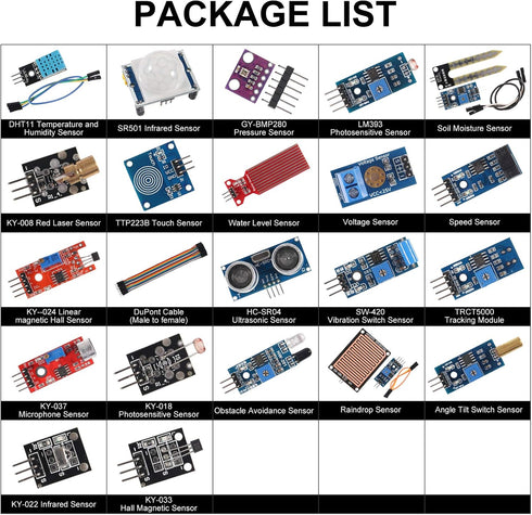 UMLIFE 22 1 R3 V3.0 2560 328 Sensor Modules Kit for Arduino Raspberry, in Project Super Starter Kits for UNO Nano Mega