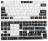 YMDK YSA Ball Shape Double Shot PBT Keycaps for MX Keyboard, 104 87 61 Melody 96 KBD75 ID80 GK64 SP84 (Black White Mix)