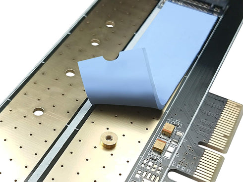 Micro Connectors Blue M.2 SSD Thermal Cooling Pad (NGFFM2-TP2280)