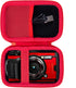 Aenllosi Hard Carrying Case for OLYMPUS Tough TG-6 / OM System Tough TG-7 Waterproof Camera (Case Only), Red
