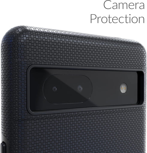 Crave Dual Guard for Google Pixel 7a Case, Shockproof Protection Dual Layer Case - Black