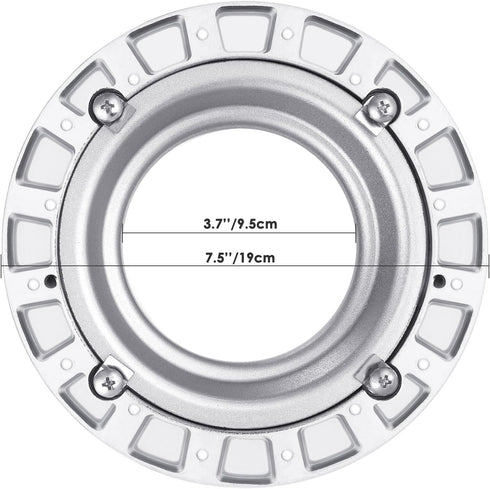Neewer Metal Bowens Speed Ring Speedring Adapter for Bowens Softbox for Studio Flash Strobe Monolight