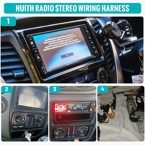 2010-2019 Subaru/1992-2019 NuIth Radio Wiring Harness Compatible with Toyota Non-JBL System, Male+Female Stereo Wiring