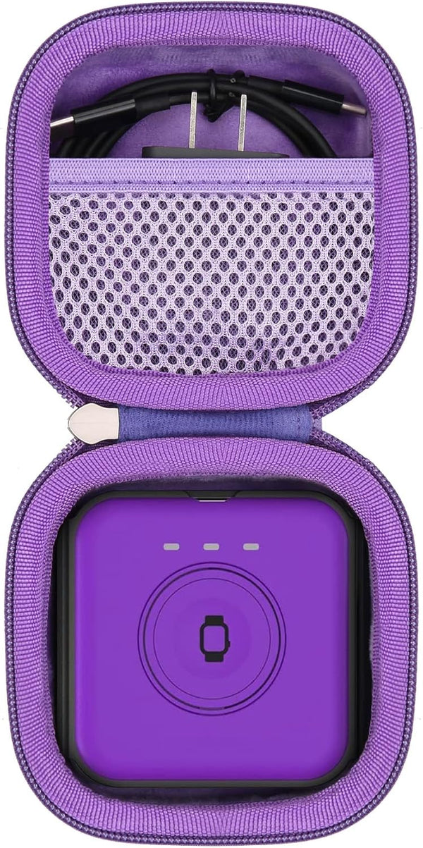 khanka Hard Travel Case for Iseyyox/RTOPS/Hicober/UCOMX Nano 3 in 1 Wireless Charger, Case Only (Purple)