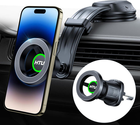 2025 Newest & Strongest for MagSafe Car Mount with Stabilizer?Patent & Safety Certs? 5-in-1 Bendable Rotatable Magnetic