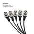 MEIRIYFA BNC Pigtail Cable Bare Wire, BNC Male Coaxial Connector Extension Plug with Open End Wire for CCTV Camera Terminal Adpater (5pcs BNC Male)