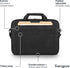 Targus Ergonomic Slim Briefcase - Spacious Laptop Messenger Bag with Foam Padding