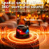 LENOLL Set Magnetic Mini Bluetooth Speaker with RGB Lights, Portable Wireless Stereo Speaker with Phone Holder, Small