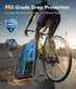 FNTCASE Samsung Galaxy S21 Ultra Case: Rugged Military Grade Shockproof TPU Cover with Kickstand, Matte Blue Design.