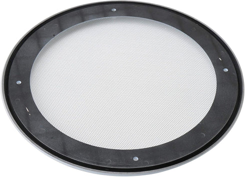 RDEXP 8 Inch DIY Car Audio Speaker Cover - Decorative Circle Metal Net Mesh Grille White 10.16 x 9.61 x 1.06
