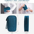 Skycase Waterproof Electronic Organizer Travel Case, Double Layers Storage Bag for Accessories, Charger, Cable, Green