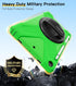 BRAECN Protective Shock-Proof Silicone Case for iPad 6th/5th Generation, Built-in Pencil Holder, 360 Degree Rotating