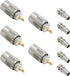 PL 259 Connectors, 5-Pack UHF Male Solder Connector Plug with Reducer, Teflon Material for RG59, RG8, RG8x